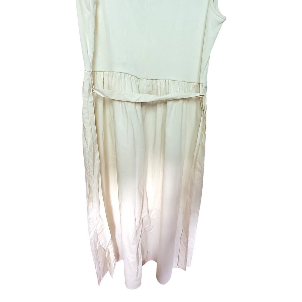 Who What Wear Womens XL White Sleeveless Dress Lower: 100% Cotton - Picture 9 of 12